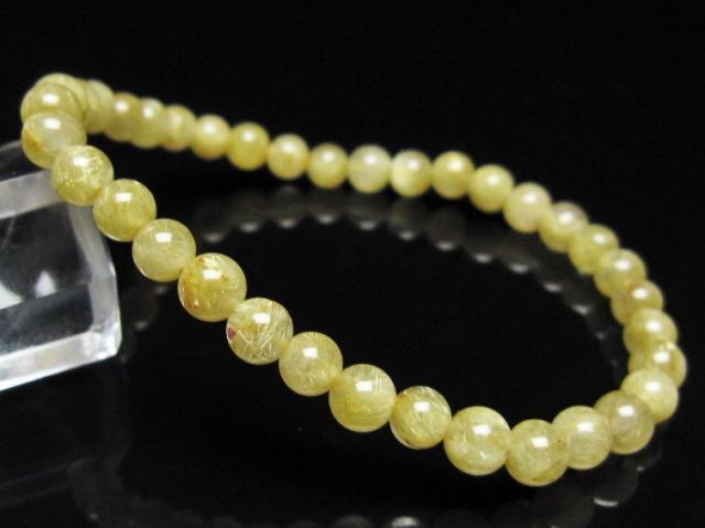 ゴールドタイチンルチルブレスレット 5mm [t116-13105]