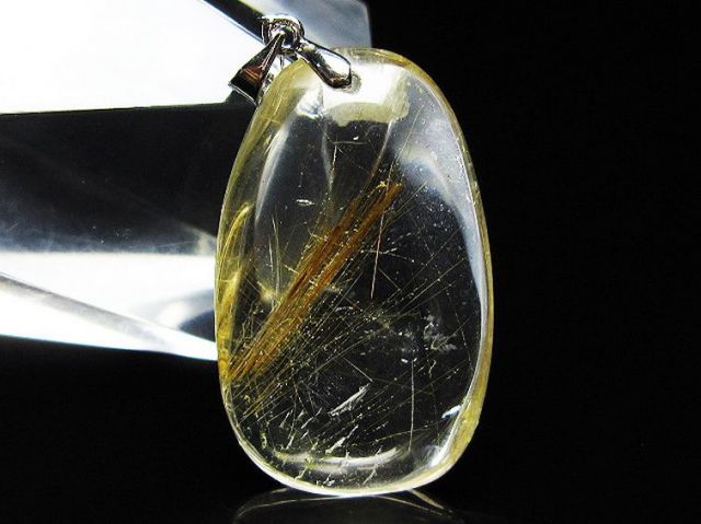 プラチナ入水晶ペンダント[T12-1963]