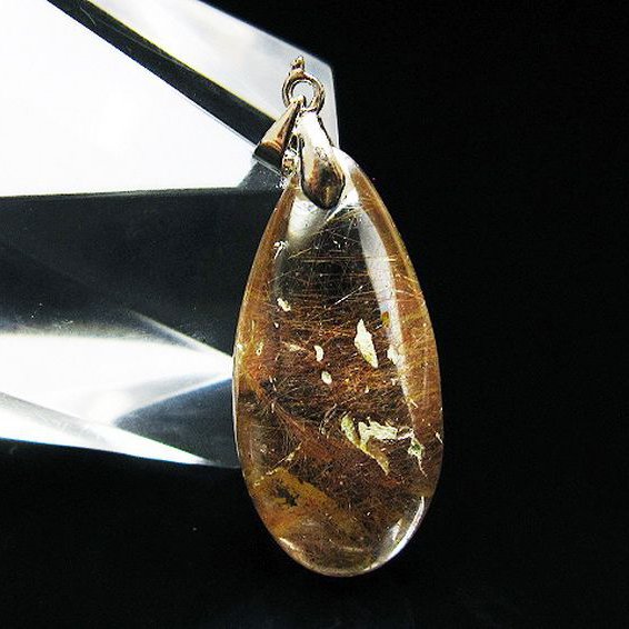 プラチナ入水晶ペンダント[T12-2048]