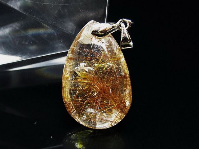プラチナ入水晶ペンダント[T12-2050]