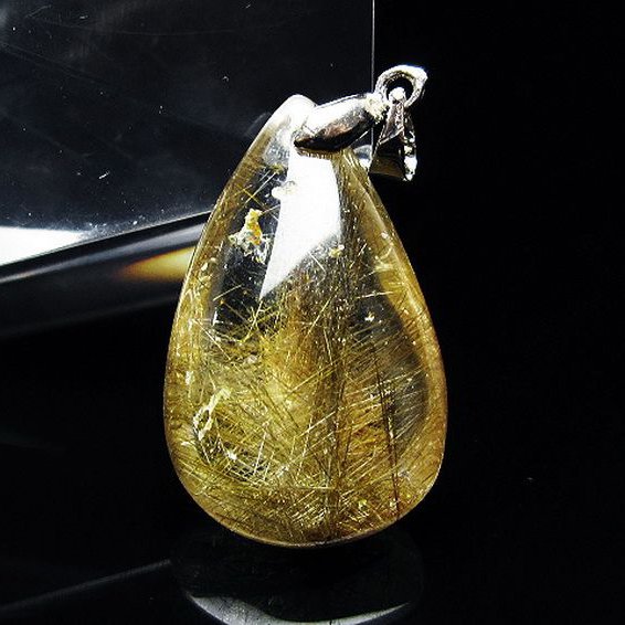 プラチナ入水晶ペンダント[T12-2078]