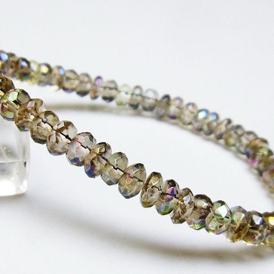 レインボーオーラ ブレスレット 6mm [T125-6198]