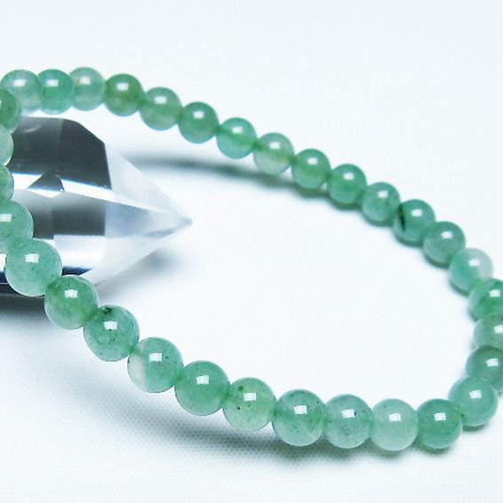 インド翡翠ブレスレット 6mm [T127-11392]