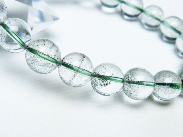 天然石 グリーンファントムブレスレット 内周17.5cm 240101492