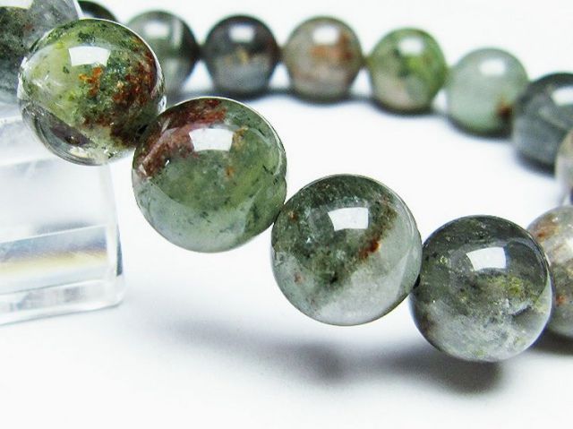 パワーストーン 天然石 グリーンファントムブレスレット 12mm