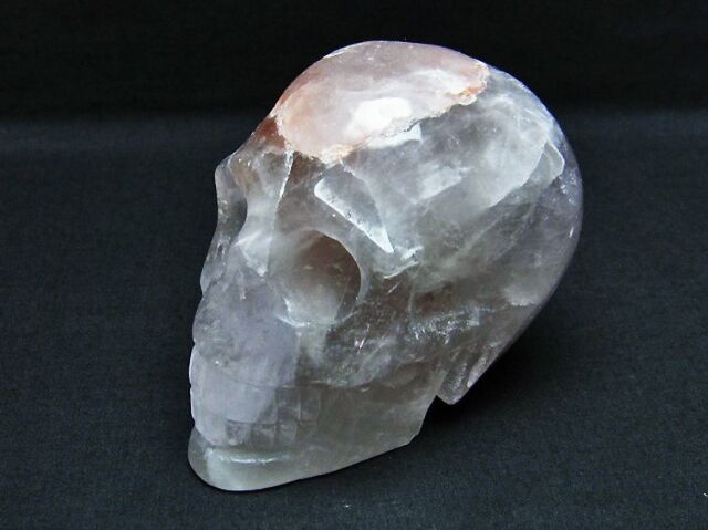 ヒマラヤ水晶ドクロ[T130-2104]