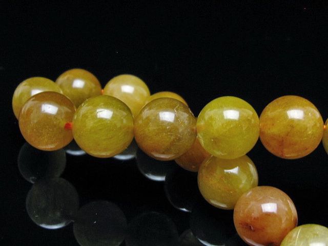 金針ルチル水晶ブレスレット 12mm [t132-15880]