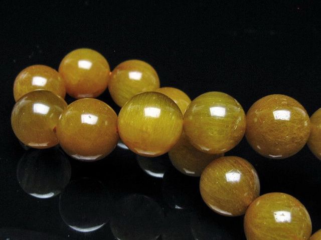 金針ルチル水晶ブレスレット 13mm [t132-15921]