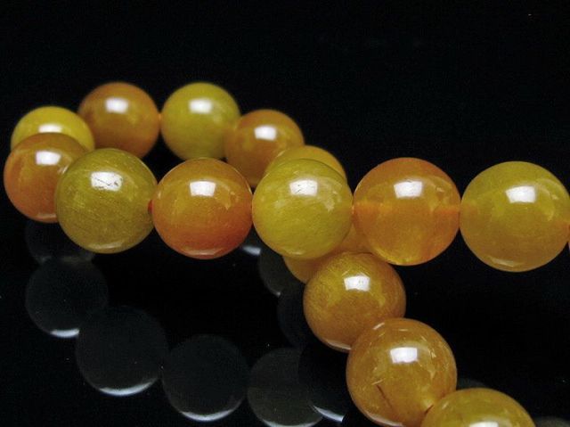 金針ルチル水晶ブレスレット 11mm [t132-15934]