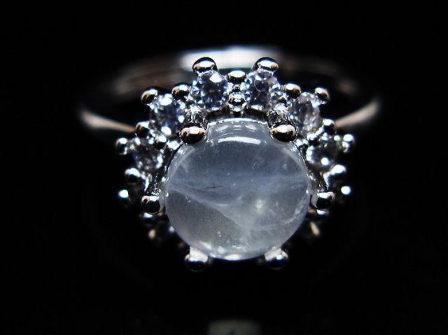 パワーストーン 天然石 ムーンストーン指輪(15号)[T135-7474]