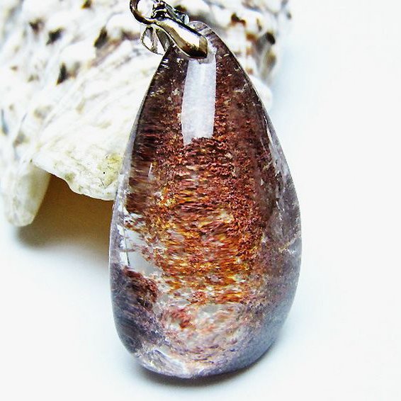 ガーデン水晶ペンダント[T136-4397]