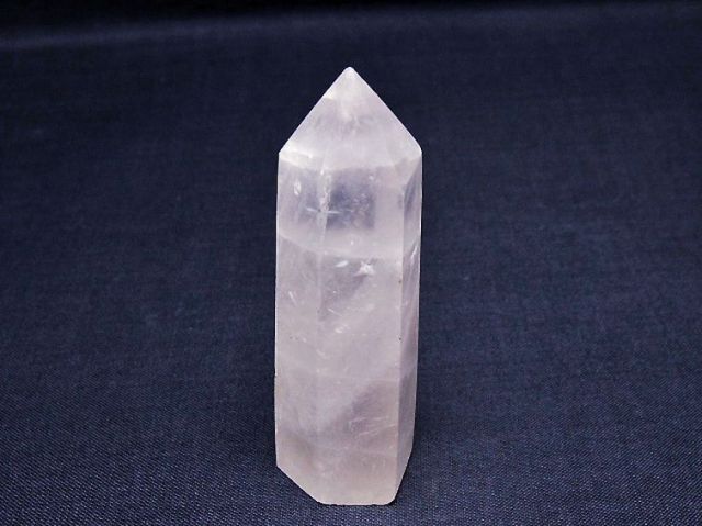 パワーストーン 天然石 ローズクォーツ六角柱[T138-6534]