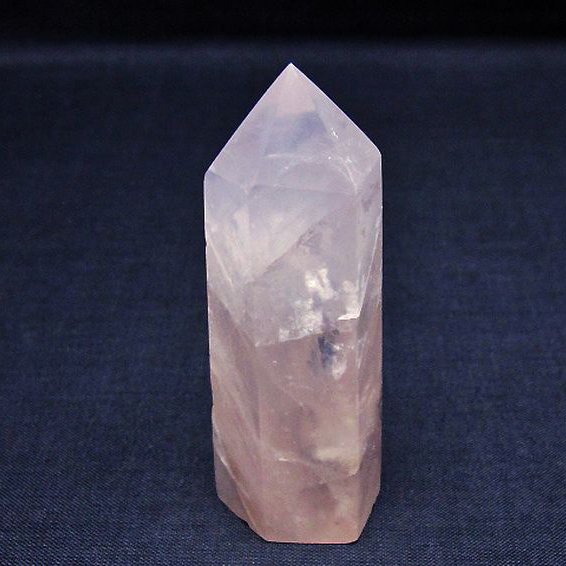 パワーストーン 天然石 ローズクォーツ六角柱[T138-6571]