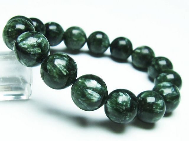 パワーストーン 天然石 セラフィナイトブレスレット 13mm [T14-3460]1枚目