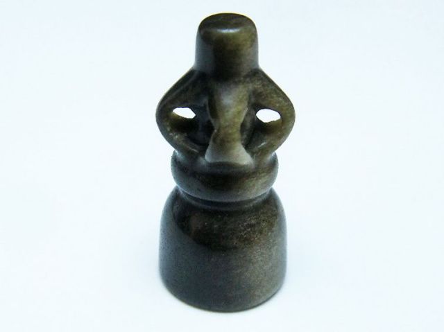 密教法具 ゴールデン キャッツアイ オブシディアン[T142-2486]