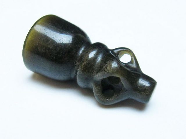 密教法具 ゴールデン キャッツアイ オブシディアン[T142-2491]