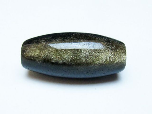 ゴールデン キャッツアイ オブシディアン 天珠[T142-2502]