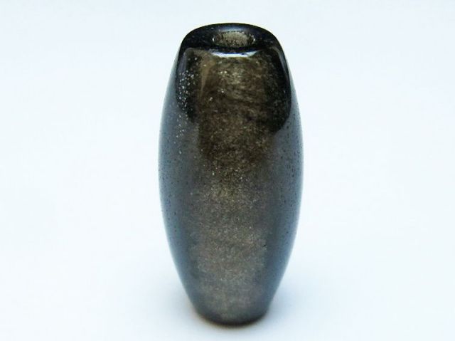 ゴールデン キャッツアイ オブシディアン 天珠[T142-2502]