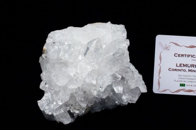 レムリアンシード 水晶 クラスター ミナスジェライス州コリント産 ※証明書付き[T143-2293]
