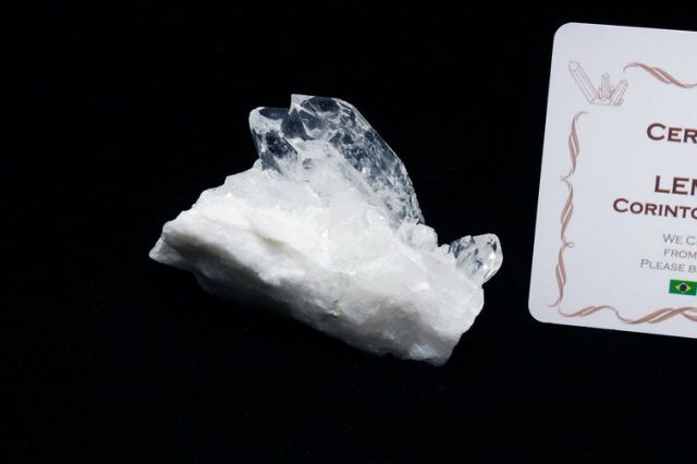 レムリアンシード 水晶 クラスター ミナスジェライス州コリント産 ※証明書付き[T143-2299]