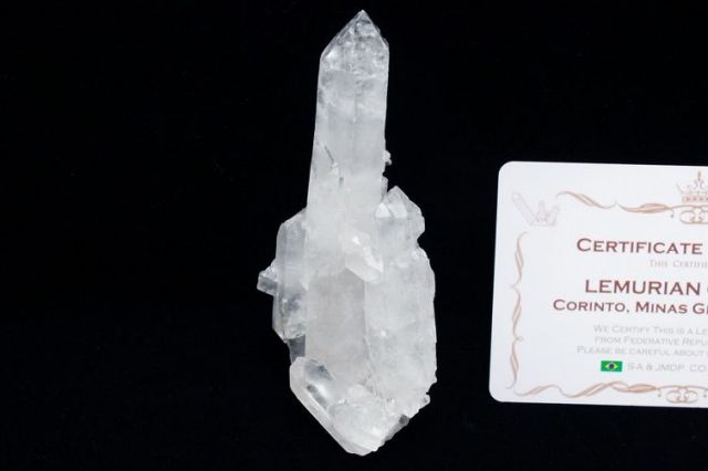 レムリアンシード 水晶 クラスター ミナスジェライス州コリント産 ※証明書付き[T143-2305]