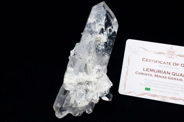 レムリアンシード 水晶 クラスター ミナスジェライス州コリント産 ※証明書付き[T143-2311]