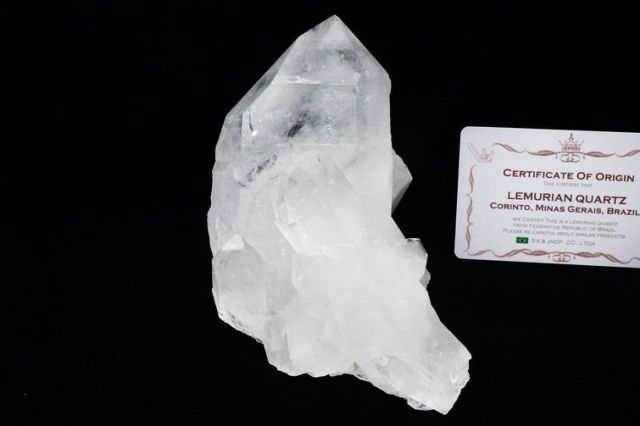 レムリアンシード 水晶 クラスター ミナスジェライス州コリント産 ※証明書付き[T143-2334]