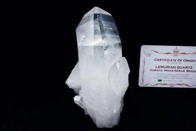 レムリアンシード 水晶 クラスター ミナスジェライス州コリント産 ※証明書付き[T143-2344]