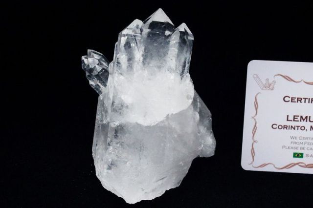 レムリアンシード 水晶 クラスター ミナスジェライス州コリント産 ※証明書付き[T143-2358]