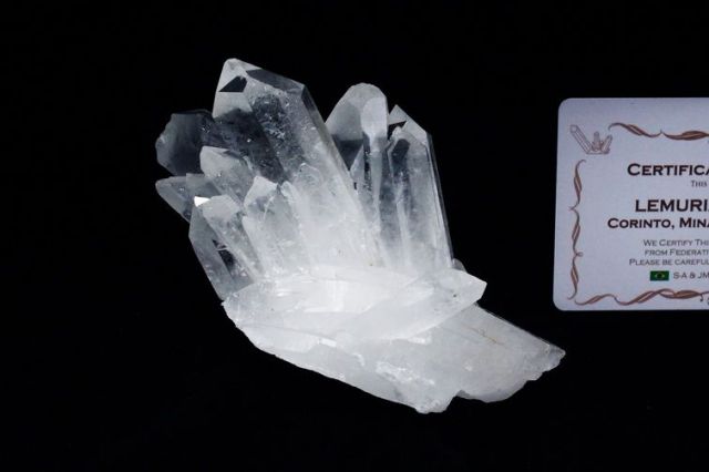 レムリアンシード 虹入り水晶 クラスター ミナスジェライス州コリント産 ※証明書付き[T143-2367]
