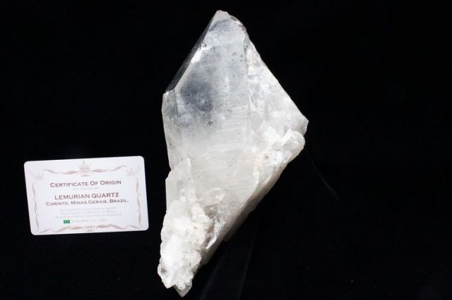 レムリアンシード 水晶 クラスター ミナスジェライス州コリント産 ※証明書付き[T143-2377]