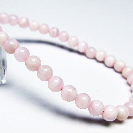 ピンクカルサイト ブレスレット6mm[T144-8067]