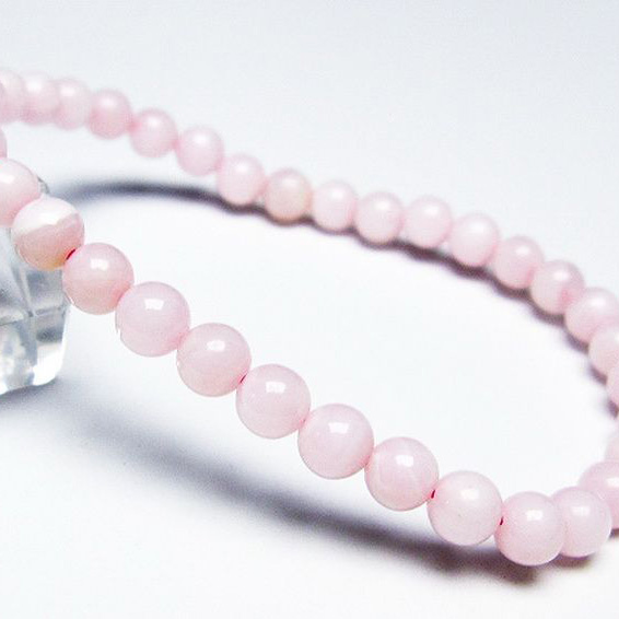 ピンクカルサイト ブレスレット5mm[T144-8081]