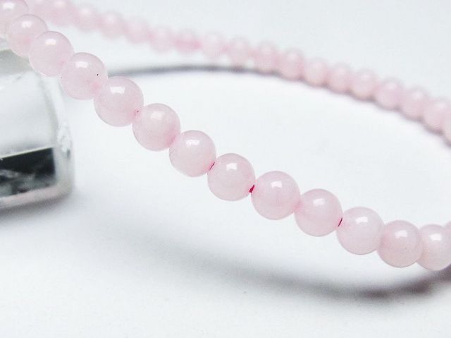 ピンクカルサイト ブレスレット 4mm [T144-8171]