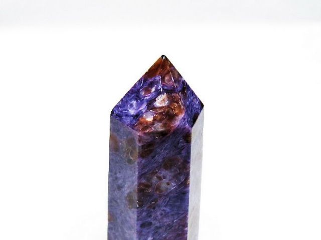 パワーストーン　天然石　チャロアイト　チャロ石　原石　60g　No.792 パワーストーン 天然石 チャロアイト 六角柱[T145-1871]