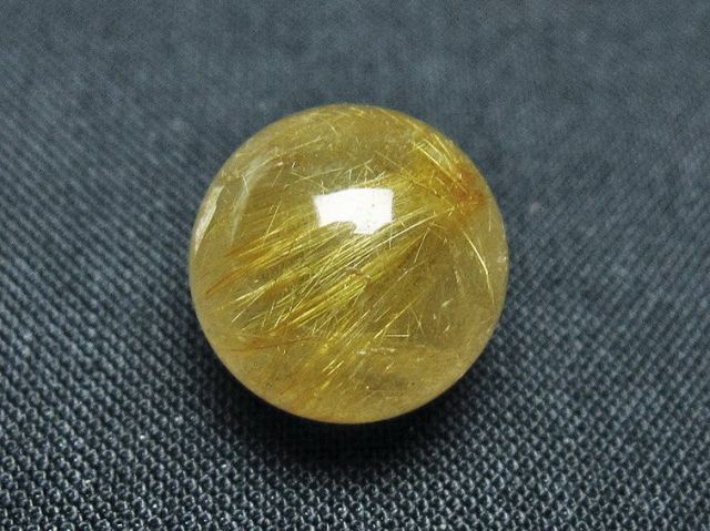 ゴールドタイチンルチル入り水晶丸玉 14mm [t145-2220]