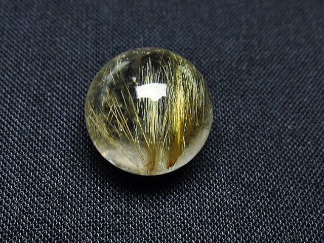 パワーストーン 天然石 ゴールドタイチンルチル入り水晶丸玉