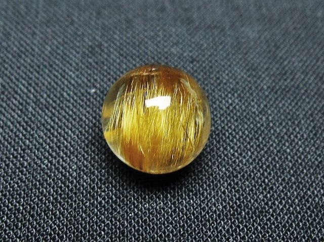 ゴールドタイチンルチル入り水晶丸玉 11mm [t145-2336]