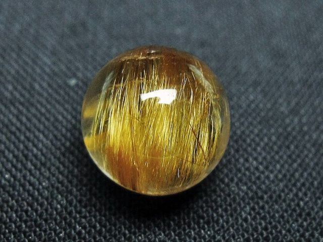 ゴールドタイチンルチル入り水晶丸玉 11mm [t145-2336]