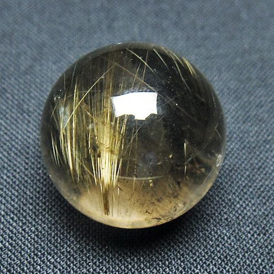 ゴールドタイチンルチル入り水晶丸玉 20mm [T145-2468]