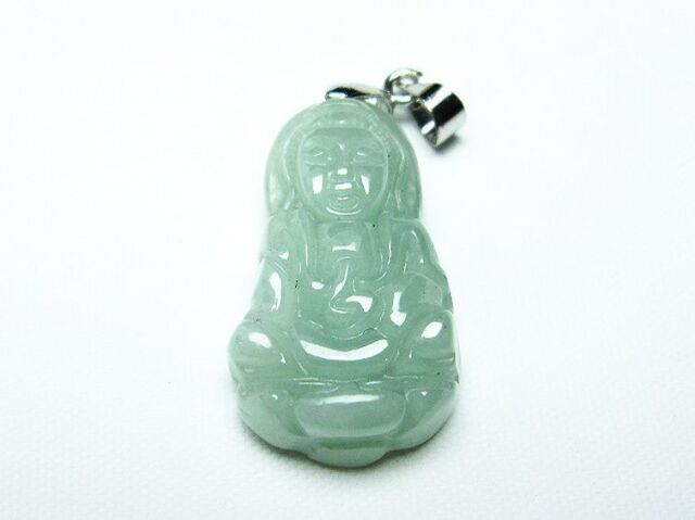糸魚川翡翠観音ペンダント[T146-3150]