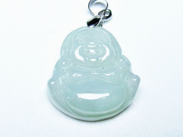 糸魚川翡翠布袋様ペンダント[T146-3384]