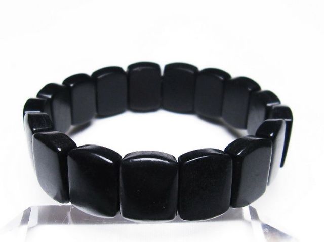 パワーストーン 天然石 シュンガイト バングル[T147-3235]1枚目