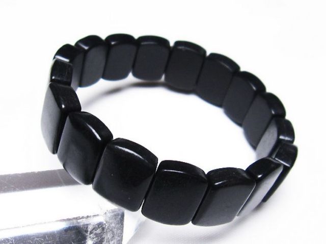 パワーストーン 天然石 シュンガイト バングル[T147-3235]2枚目