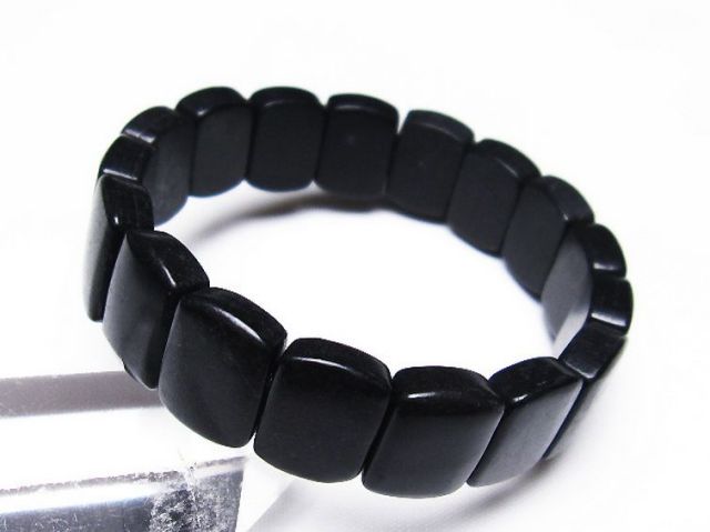 パワーストーン 天然石 シュンガイト バングル[T147-3239]2枚目