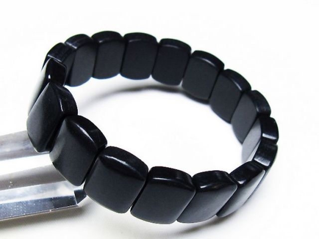 シュンガイト バングル[T147-3538]