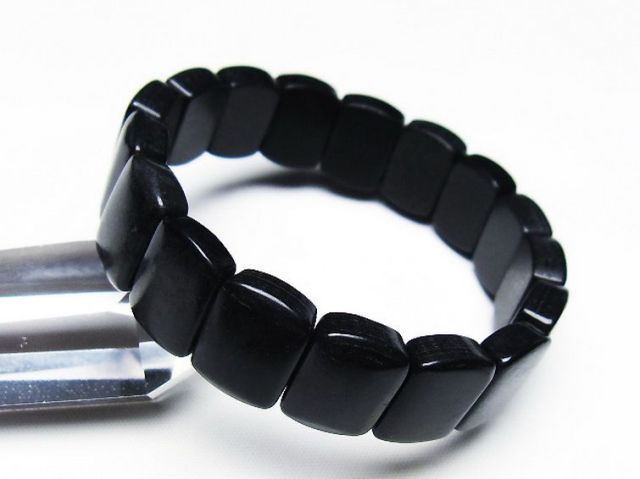 シュンガイト バングル[T147-3664]