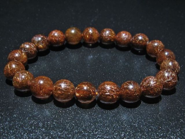 パワーストーン 天然石 ルチルクォーツ（金針ルチル水晶）ブレスレット 10mm [T15-10302]1枚目