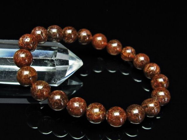 パワーストーン 天然石 ルチルクォーツ（金針ルチル水晶）ブレスレット 10mm [T15-10302]3枚目