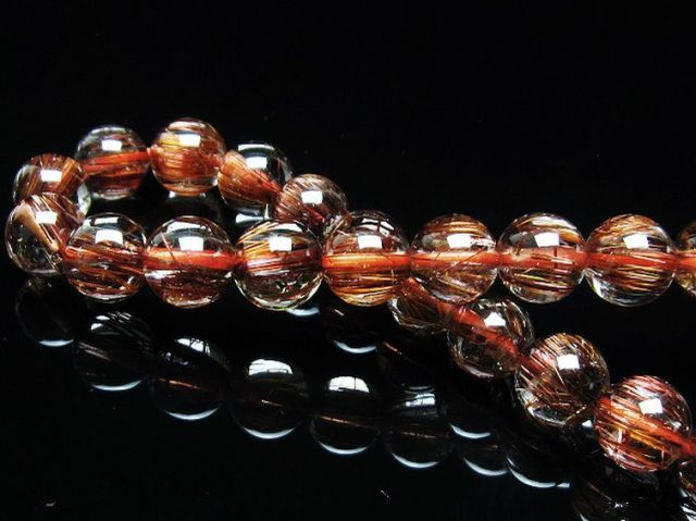 ファイナルグレード金針ルチル水晶ブレスレット 8mm [T15-10560]